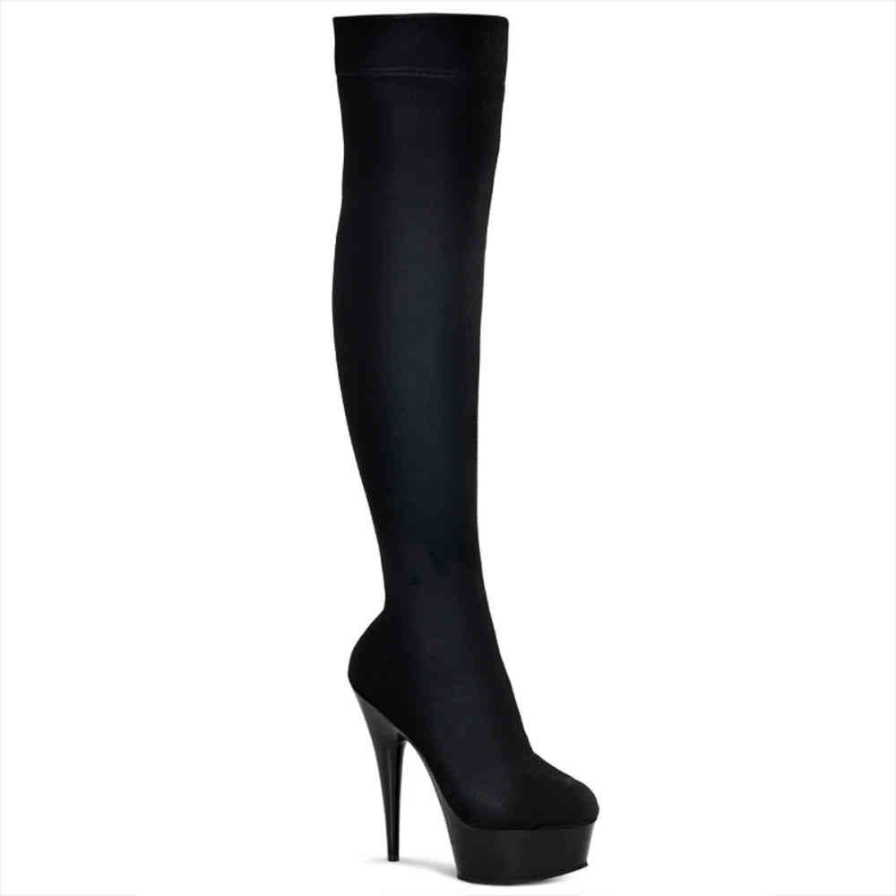 Pleaser - DELIGHT3002 Plateau Laarzen - Zwart Product image